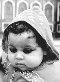 Portrait of cute baby girl