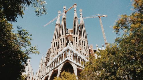 Low angle view of traditional building against sky