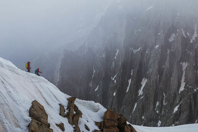 Panoramic view of snow covered landscape