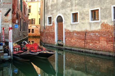 Reflection of buildings in canal