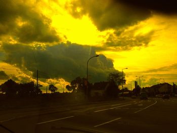 Road at sunset