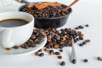 Close-up of coffee beans