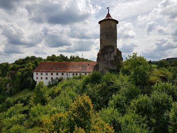View of bell tower against sky