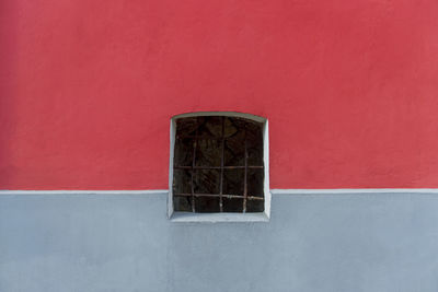 Window on wall of building