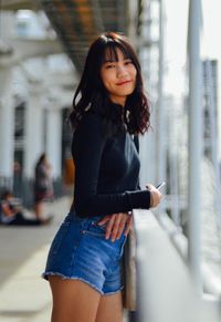 Portrait of a beautiful young woman