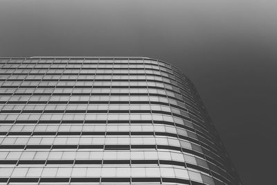 Low angle view of modern building against sky