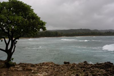 Scenic view of sea against sky