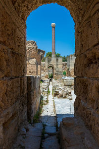 View of old ruins