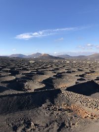 Scenic view of dramatic landscape against sky