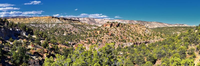 Escalante petrified forest state park views from hiking trail of the surrounding area lake utah