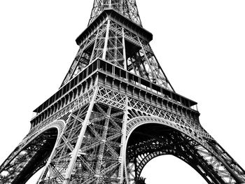 Low angle view of eiffel tower