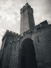 Low angle view of historical building against sky