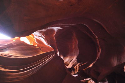 Low angle view of a rock formation