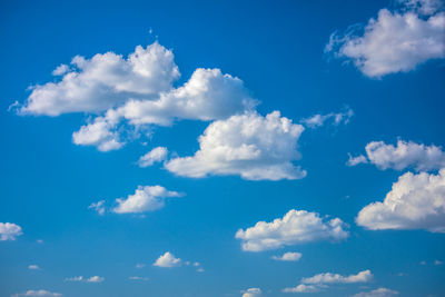 Low angle view of blue sky