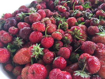 Full frame shot of strawberries