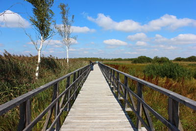 Footbridge over river