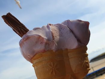 Close-up of ice cream