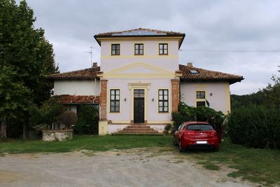 View of building against cloudy sky