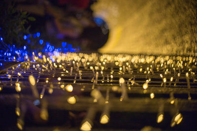 Close-up of illuminated decoration