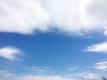 Low angle view of cloudy sky