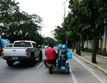 Cars on the road