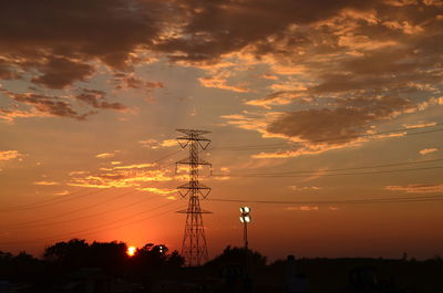 Sunset at fairgrounds