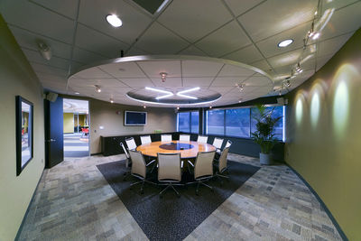 Interior of modern building