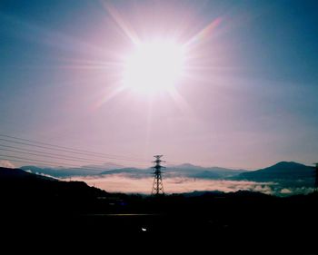 Scenic view of landscape at sunset