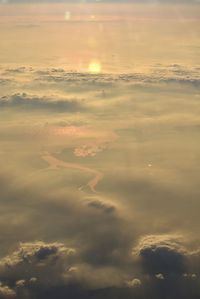 Low angle view of clouds in sky during sunset