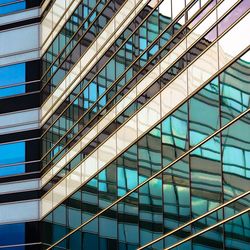 Low angle view of glass building