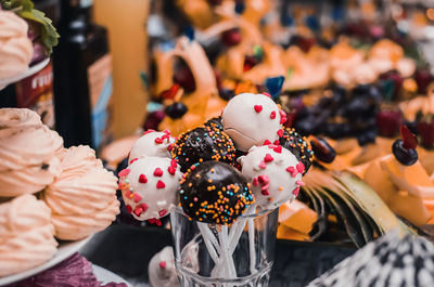 Close-up of cupcakes