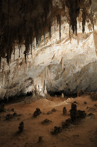 Rock formations in cave