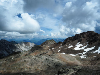 Scenic view of mountain range