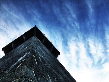 Low angle view of roof against sky