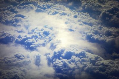 Low angle view of cloudy sky