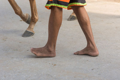 Low section of people standing outdoors