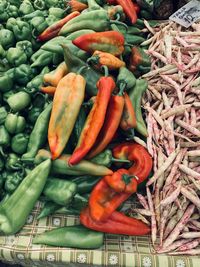 Full frame shot of vegetables for sale at market stall