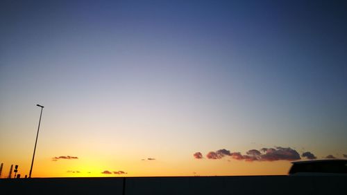 Scenic view of sky during sunset