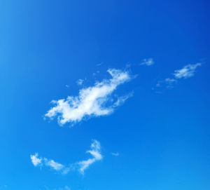 Low angle view of blue sky