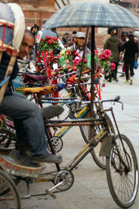 Bicycles on street