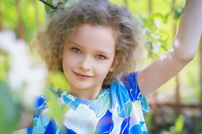 Portrait of smiling girl