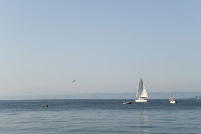 Idyllic shot of sea against sky