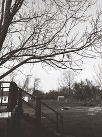 Built structure with trees in background