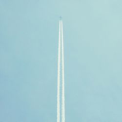 Low angle view of clear blue sky