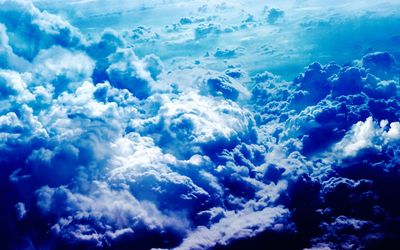 Aerial view of cloudscape