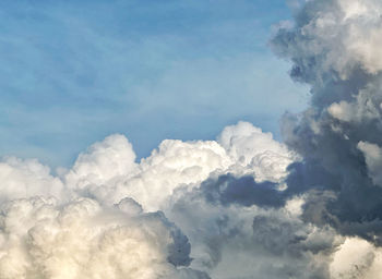 Low angle view of clouds in sky