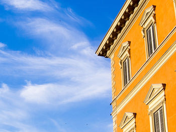 Low angle view of building against sky