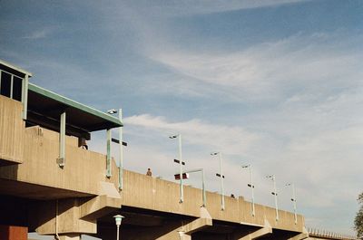 Low angle view of built structure against sky