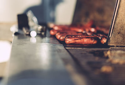 Close-up of objects on table