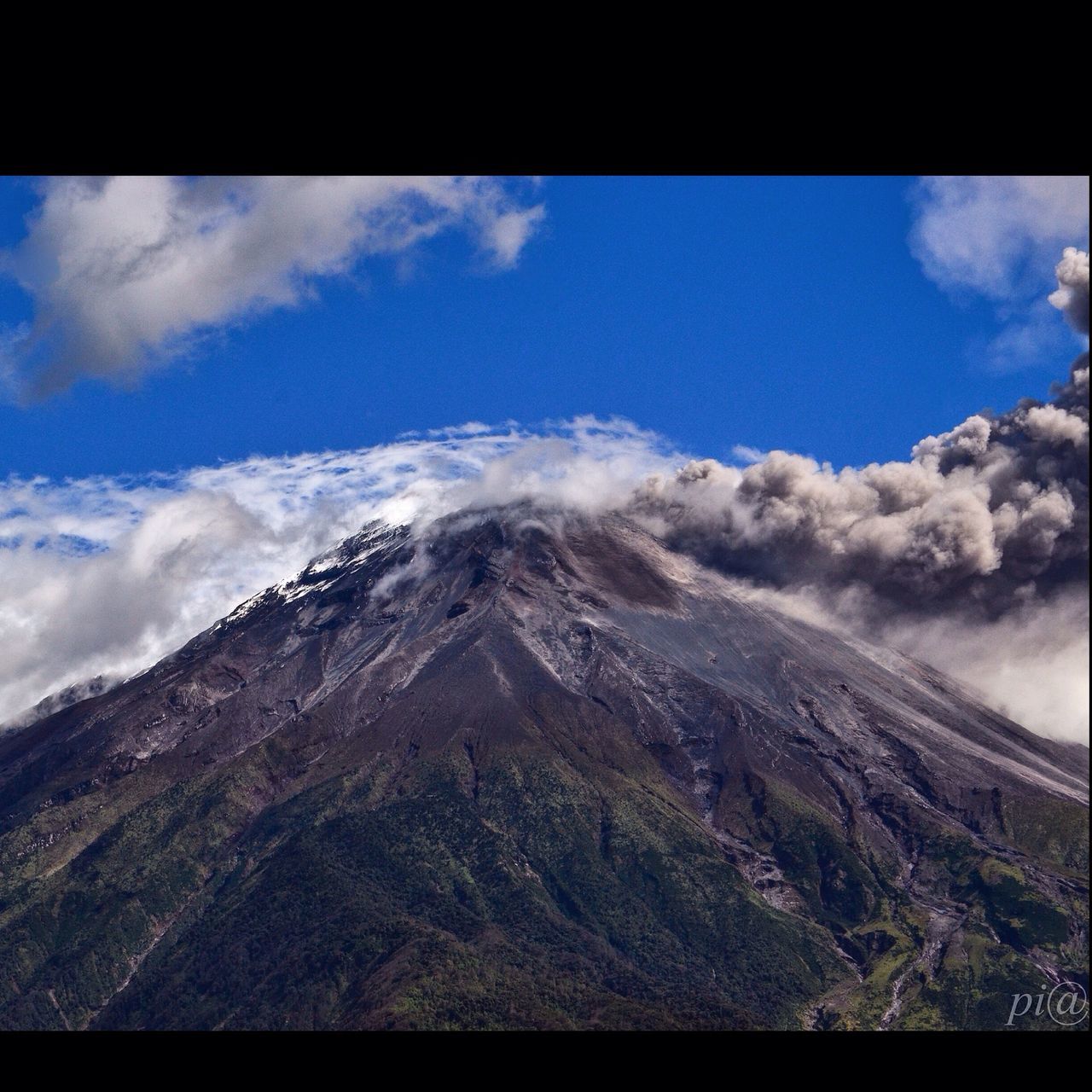 mountain, sky, scenics, beauty in nature, mountain range, tranquil scene, cloud - sky, tranquility, nature, landscape, cloud, idyllic, majestic, non-urban scene, blue, physical geography, cloudy, day, weather, snowcapped mountain